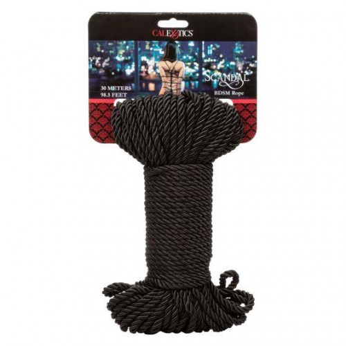 Фото товара: Черная веревка для шибари BDSM Rope - 30 м., код товара: SE-2711-98-2/Арт.204214, номер 1