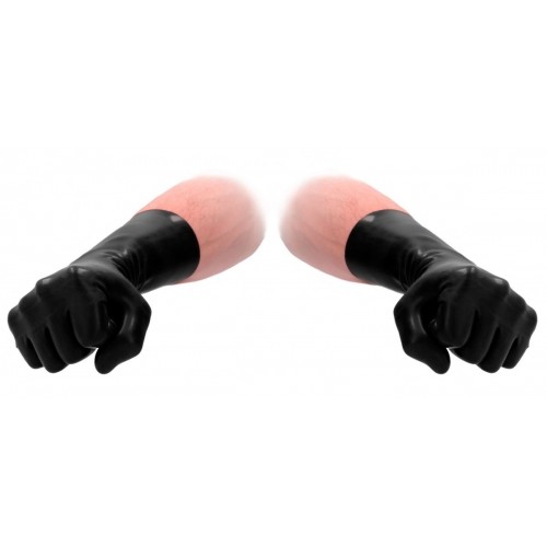 Купить Черные латексные перчатки для фистинга Latex Short Glove код товара: FST001BLK/Арт.204487. Секс-шоп в СПб - EROTICOASIS | Интим товары для взрослых 