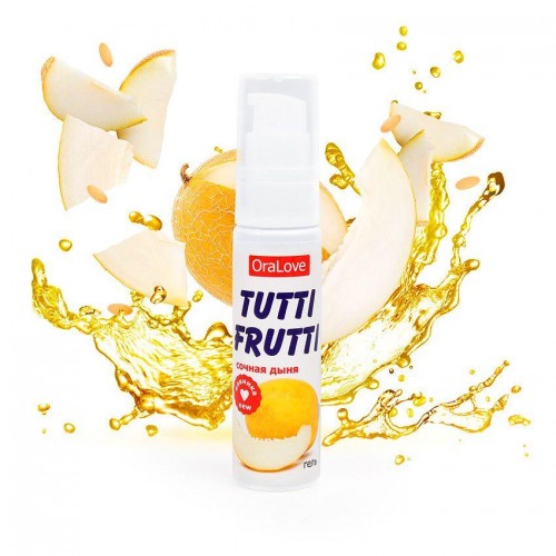 Фото товара: Гель-смазка Tutti-frutti со вкусом сочной дыни - 30 гр., код товара: LB-30013/Арт.204876, номер 2