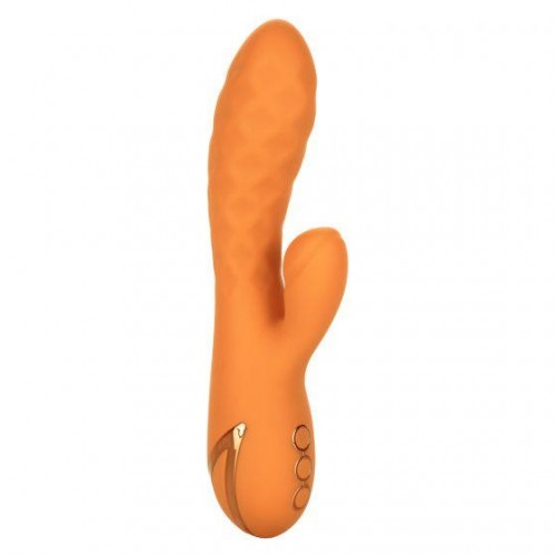 Купить Оранжевый вибромассажер-кролик Newport Beach Babe с пульсирующим воздействием - 21,5 см. код товара: SE-4350-43-3/Арт.206392. Секс-шоп в СПб - EROTICOASIS | Интим товары для взрослых 