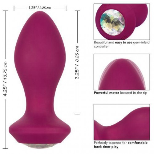 Фото товара: Фиолетовая анальная вибропробка с кристаллом Vibrating Crystal Probe - 10,75 см., код товара: SE-0385-17-3/Арт.206529, номер 2