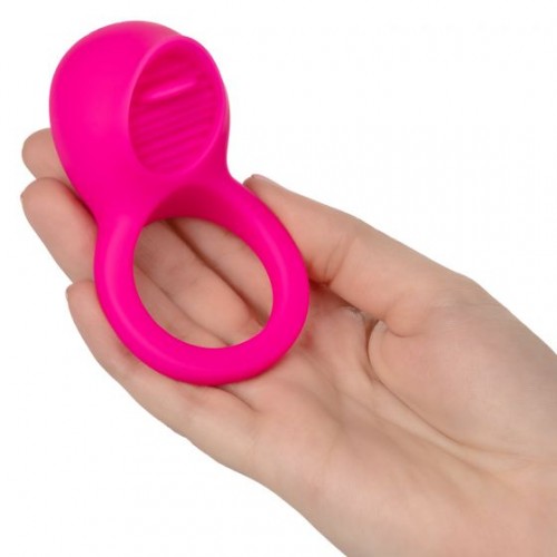 Фото товара: Ярко-розовое эрекционное кольцо Silicone Rechargeable Teasing Tongue Enhancer, код товара: SE-1841-70-3/Арт.206680, номер 2