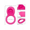 Фото товара: Ярко-розовое эрекционное кольцо Silicone Rechargeable Teasing Tongue Enhancer, код товара: SE-1841-70-3/Арт.206680, номер 3