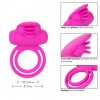 Фото товара: Ярко-розовое эрекционное кольцо Silicone Rechargeable Dual Clit Flicker, код товара: SE-1843-10-3/Арт.206682, номер 2