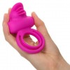 Фото товара: Ярко-розовое эрекционное кольцо Silicone Rechargeable Dual Clit Flicker, код товара: SE-1843-10-3/Арт.206682, номер 3