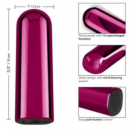 Фото товара: Ярко-розовая перезаряжаемая вибропуля Glam, код товара: SE-4406-02-3/Арт.206688, номер 2