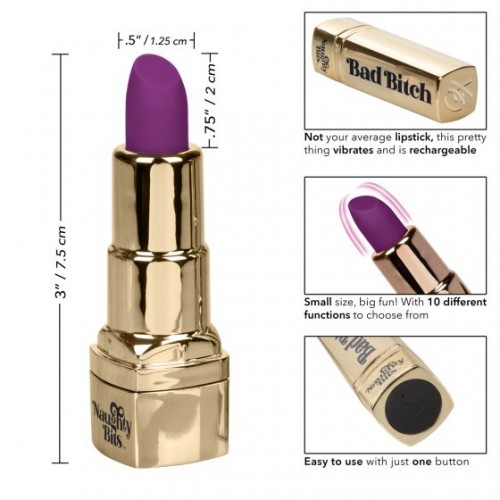 Фото товара: Мини-вибратор в виде тюбика помады Naughty Bits Bad Bitch Lipstick Vibrator, код товара: SE-4410-00-3/Арт.206695, номер 1