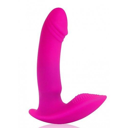 Купить Розовый G-вибромассажер с шипиками на основании - 9,8 см. код товара: CSM-23043/Арт.207868. Онлайн секс-шоп в СПб - EroticOasis 