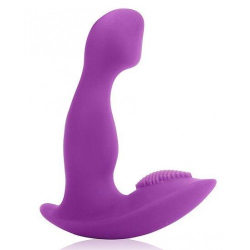 Купить Фиолетовый G-вибромассажер с шипиками на основании - 10,5 см. код товара: CSM-23048/Арт.207869. Онлайн секс-шоп в СПб - EroticOasis 
