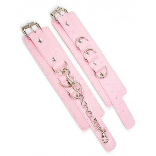 Купить Розовые наручники с регулировкой на цепочке код товара: DP140P/Арт.208477. Секс-шоп в СПб - EROTICOASIS | Интим товары для взрослых 