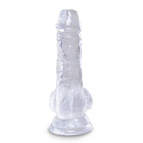 Фото товара: Прозрачный фаллоимитатор King Cock Clear 5  Cock with Balls - 15,2 см., код товара: PD5751-20/Арт.209238, номер 1