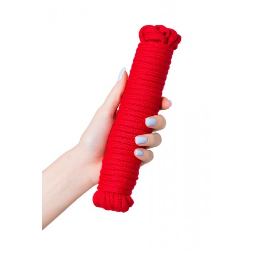 Фото товара: Красная текстильная веревка для бондажа - 1 м., код товара: 690209/Арт.210376, номер 4