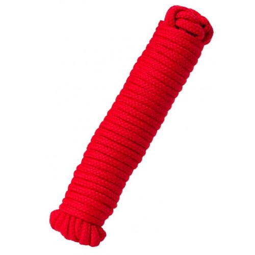 Купить Красная текстильная веревка для бондажа - 1 м. код товара: 690209/Арт.210376. Секс-шоп в СПб - EROTICOASIS | Интим товары для взрослых 