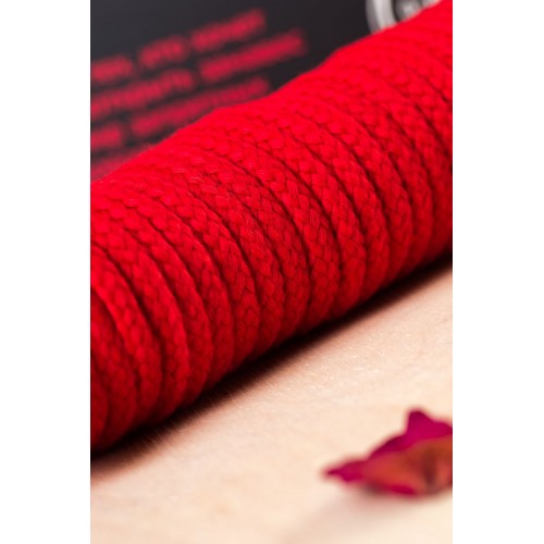 Фото товара: Красная текстильная веревка для бондажа - 1 м., код товара: 690209/Арт.210376, номер 8