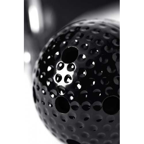 Фото товара: Черный кляп-шарик с отверстиями на регулируемом ремешке, код товара: 690208 / Арт.210381, номер 6
