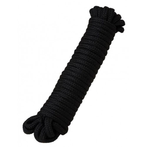 Купить Черная текстильная веревка для бондажа - 1 м. код товара: 690210/Арт.210383. Секс-шоп в СПб - EROTICOASIS | Интим товары для взрослых 