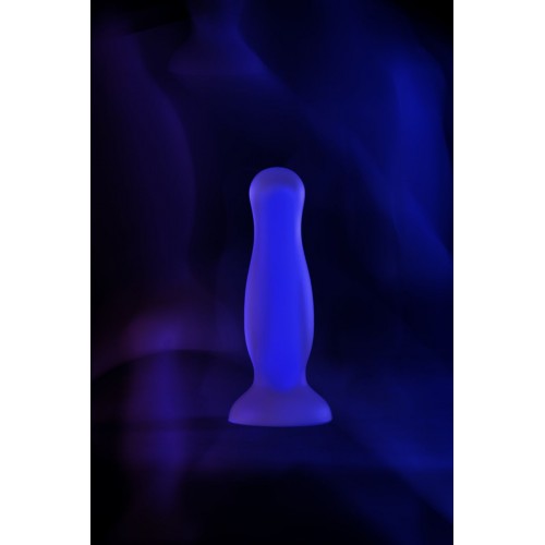 Фото товара: Голубая, светящаяся в темноте анальная втулка Namor Glow - 12,5 см., код товара: 873007/Арт.210484, номер 11