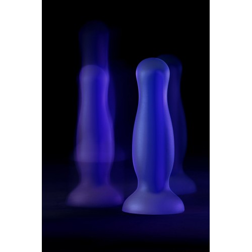 Фото товара: Голубая, светящаяся в темноте анальная втулка Namor Glow - 12,5 см., код товара: 873007/Арт.210484, номер 12