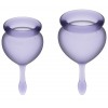 Купить Набор фиолетовых менструальных чаш Feel good Menstrual Cup код товара: 4002101/Арт.210709. Секс-шоп в СПб - EROTICOASIS | Интим товары для взрослых 