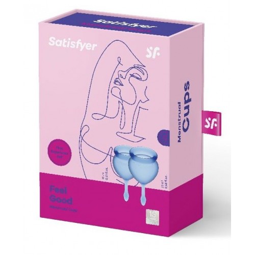 Фото товара: Набор синих менструальных чаш Feel good Menstrual Cup, код товара: 4002194/Арт.210711, номер 3