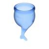 Фото товара: Набор синих менструальных чаш Feel secure Menstrual Cup, код товара: 4002262/Арт.210714, номер 1