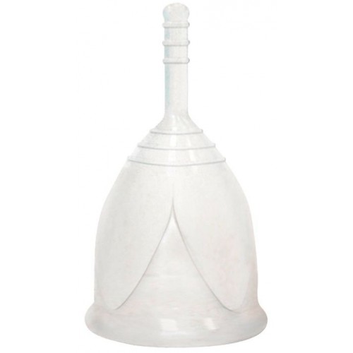 Купить Белая менструальная чаша размера L код товара: C-01-142-(0)/Арт.211237. Секс-шоп в СПб - EROTICOASIS | Интим товары для взрослых 