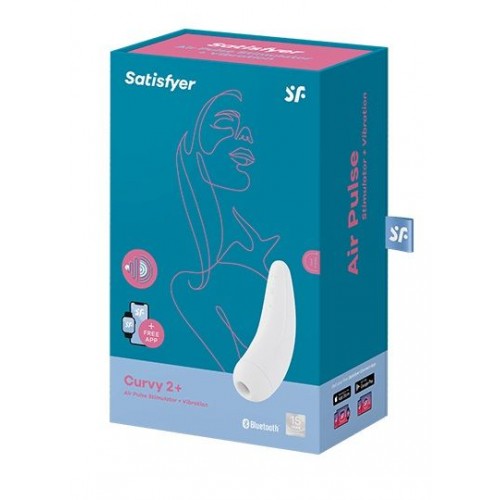 Фото товара: Белый вакуум-волновой стимулятор Satisfyer Curvy 2+, код товара: 4001876/Арт.211686, номер 3