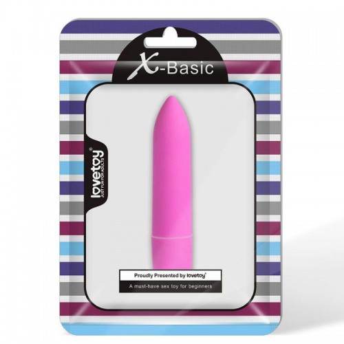 Фото товара: Розовая вибропуля X-Basic Long Bullet 10 speeds - 9 см., код товара: BT-20 pink/Арт.212947, номер 1