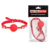 Фото товара: Красный силиконовый кляп-шарик на регулируемом ремешке, код товара: NTB-80465/Арт.213748, номер 1