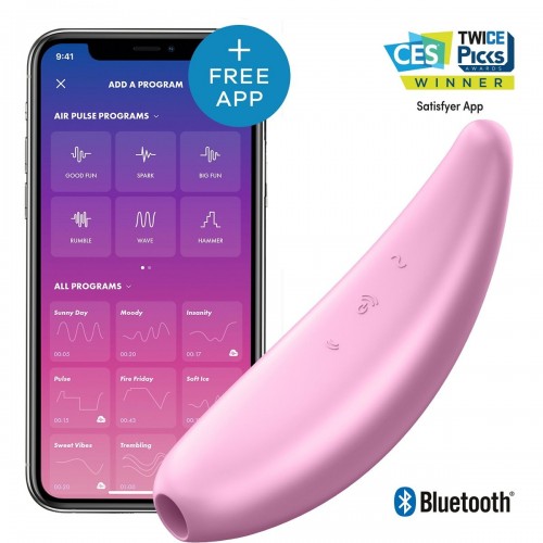 Фото товара: Розовый вакуум-волновой стимулятор Satisfyer Curvy 3+, код товара: 4001890/Арт.213940, номер 3