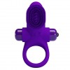 Купить Фиолетовое эрекционное виброкольцо в клиторальной щеточкой Vibrant Penis Ring II код товара: BI-210205-1/Арт.215341. Секс-шоп в СПб - EROTICOASIS | Интим товары для взрослых 