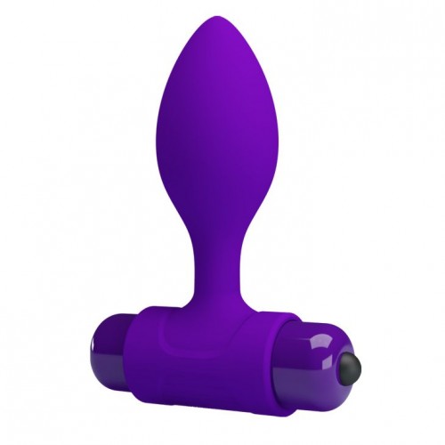 Купить Фиолетовая анальная пробка с мощной вибрацией Vibra - 8,6 см. код товара: BI-040077-1/Арт.215345. Секс-шоп в СПб - EROTICOASIS | Интим товары для взрослых 