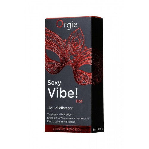 Фото товара: Разогревающий гель для массажа ORGIE Sexy Vibe Hot с эффектом вибрации - 15 мл., код товара: 21210/Арт.215507, номер 4