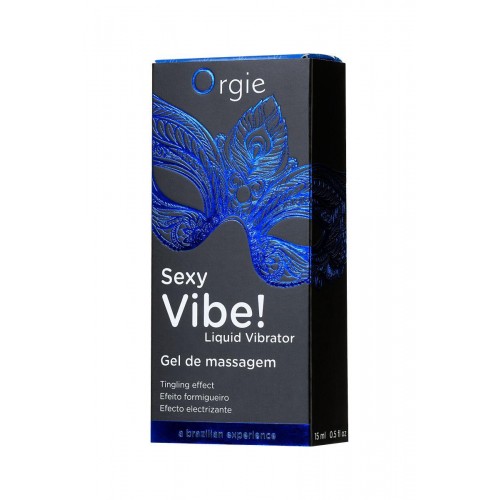 Фото товара: Гель для массажа ORGIE Sexy Vibe Liquid Vibrator с эффектом вибрации - 15 мл., код товара: 21197/Арт.215509, номер 5