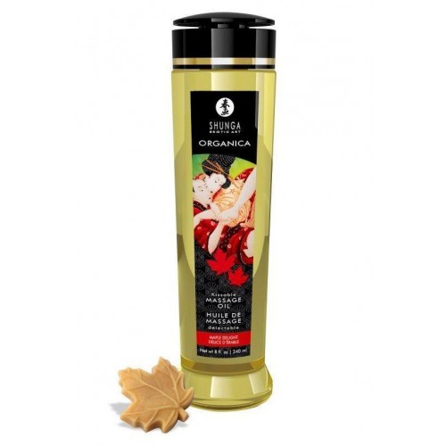 Купить Массажное масло с ароматом кленового сиропа Organica Maple Delight - 240 мл. код товара: 1320/Арт.216054. Секс-шоп в СПб - EROTICOASIS | Интим товары для взрослых 
