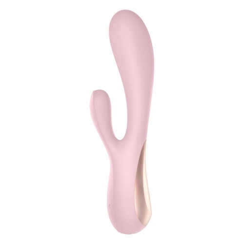 Фото товара: Розовый вибратор-кролик Satisfyer Mono Flex с управлением через приложение - 20,4 см., код товара: 4002651/Арт.216374, номер 1