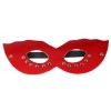 Купить Красная маска CLASSIC с заклёпками код товара: P3021R/Арт.218203. Секс-шоп в СПб - EROTICOASIS | Интим товары для взрослых 