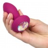 Фото товара: Фиолетовая анальная вибропробка с кристаллом Vibrating Petite Crystal Probe - 9,5 см., код товара: SE-0385-07-3/Арт.218382, номер 1