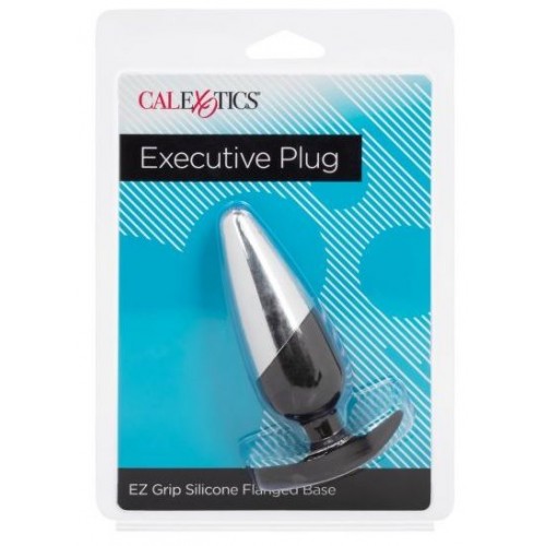 Фото товара: Серебристо-черная анальная пробка Executive Plug - 11,5 см., код товара: SE-0413-01-2/Арт.218384, номер 1