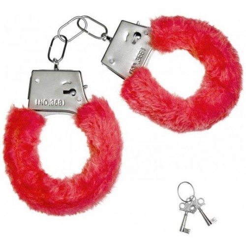 Купить Красные плюшевые наручники с ключиками код товара: 329103/Арт.218767. Онлайн секс-шоп в СПб - EroticOasis 