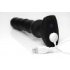 Фото товара: Черный вибратор с волнообразным движением Silicone Vibrating & Squirming Plug with Remote Control - 19,5 см., код товара: AF947 / Арт.218842, номер 2