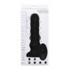 Фото товара: Черный вибратор с волнообразным движением Silicone Vibrating & Squirming Plug with Remote Control - 19,5 см., код товара: AF947 / Арт.218842, номер 4