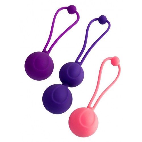 Купить Набор из 3 вагинальных шариков BLOOM разного цвета код товара: 564003/Арт.219431. Секс-шоп в СПб - EROTICOASIS | Интим товары для взрослых 