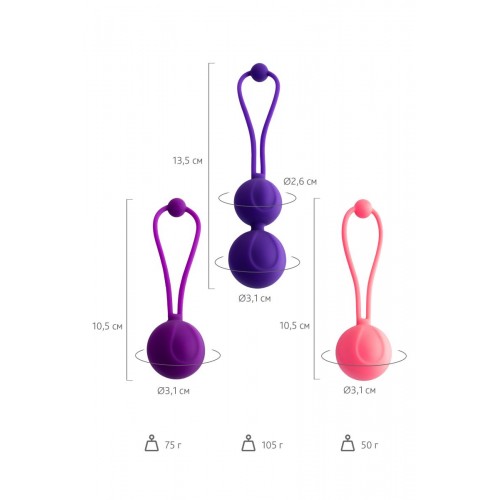 Фото товара: Набор из 3 вагинальных шариков BLOOM разного цвета, код товара: 564003/Арт.219431, номер 7