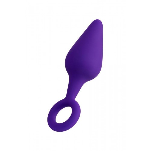 Фото товара: Фиолетовая анальная втулка Bung с петелькой - 11,5 см., код товара: 357028/Арт.219571, номер 1