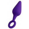 Купить Фиолетовая анальная втулка Bung с петелькой - 11,5 см. код товара: 357028/Арт.219571. Секс-шоп в СПб - EROTICOASIS | Интим товары для взрослых 
