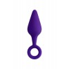 Фото товара: Фиолетовая анальная втулка Bung с петелькой - 11,5 см., код товара: 357028/Арт.219571, номер 2
