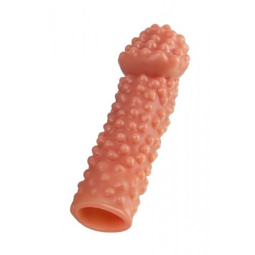 Купить Реалистичная насадка на пенис с бугорками - 16,5 см. код товара: PS.004-L/Арт.219768. Секс-шоп в СПб - EROTICOASIS | Интим товары для взрослых 