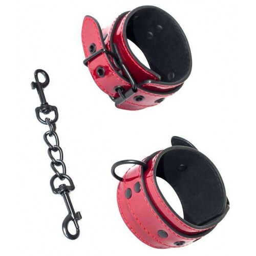 Купить Красно-черные наручники Bizzare код товара: 1099-01lola/Арт.219974. Секс-шоп в СПб - EROTICOASIS | Интим товары для взрослых 