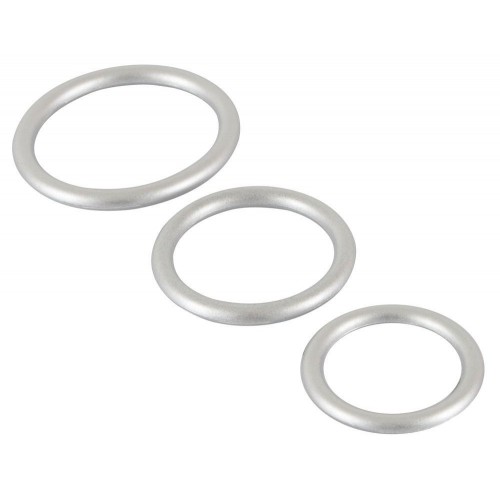 Фото товара: Набор из 3 эрекционных колец под металл Metallic Silicone Cock Ring Set, код товара: 05372170000/Арт.220385, номер 2